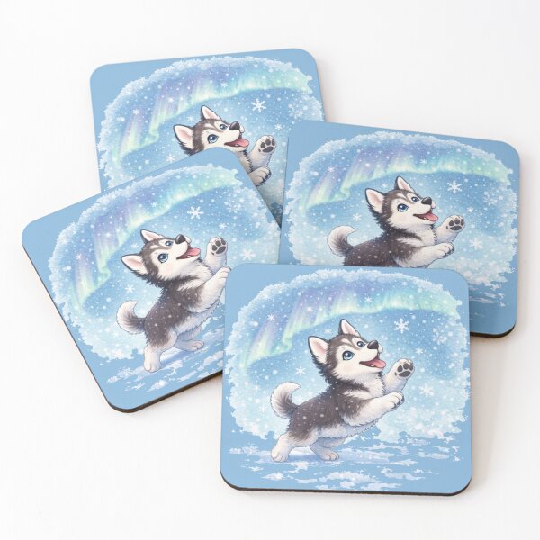 Item preview, Husky Winter Magic Leap – Blue-Eyed Snow Dog Mom Shirt designed and sold by dogmomtees.