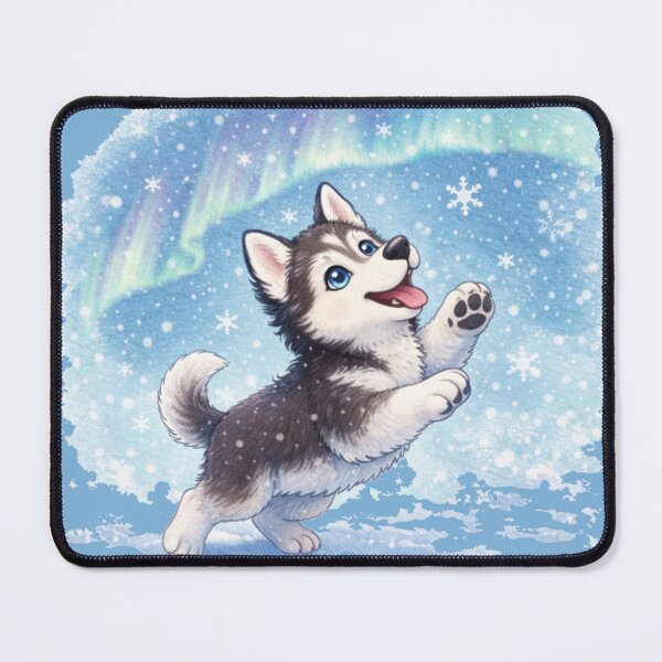 Item preview, Husky Winter Magic Leap – Blue-Eyed Snow Dog Mom Shirt designed and sold by dogmomtees.