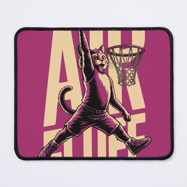 Item preview, Air Fluff – Failed Basketball Dunk Cat Illustration T-Shirt designed and sold by low-standards.