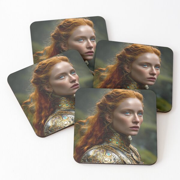 Item preview, Regal Warrior in Golden Armor Against Nature's Backdrop designed and sold by Artessie.