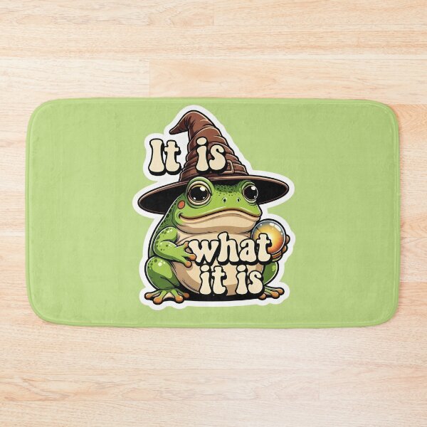 Item preview, Funny Wizard Frog - It Is What It Is Meme Art designed and sold by 2112Shop.
