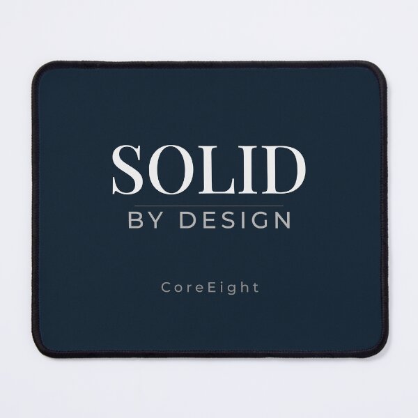 Item preview, Solid By Design Minimal Typography | Premium Core Strength Quote by CoreEight designed and sold by CoreEight.