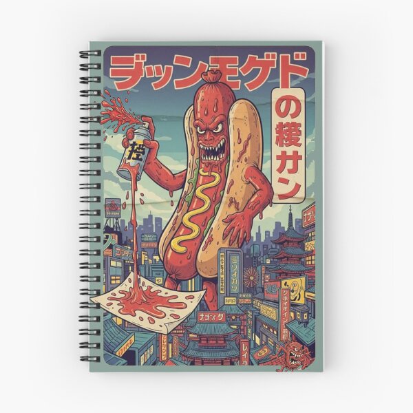 Item preview, Demon Hot Dog Rampage – Japanese Kaiju Street Art designed and sold by The True American.