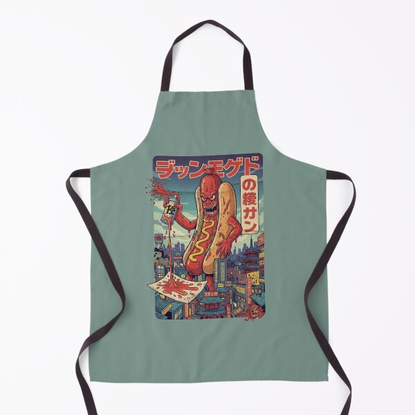 Item preview, Demon Hot Dog Rampage – Japanese Kaiju Street Art designed and sold by The True American.