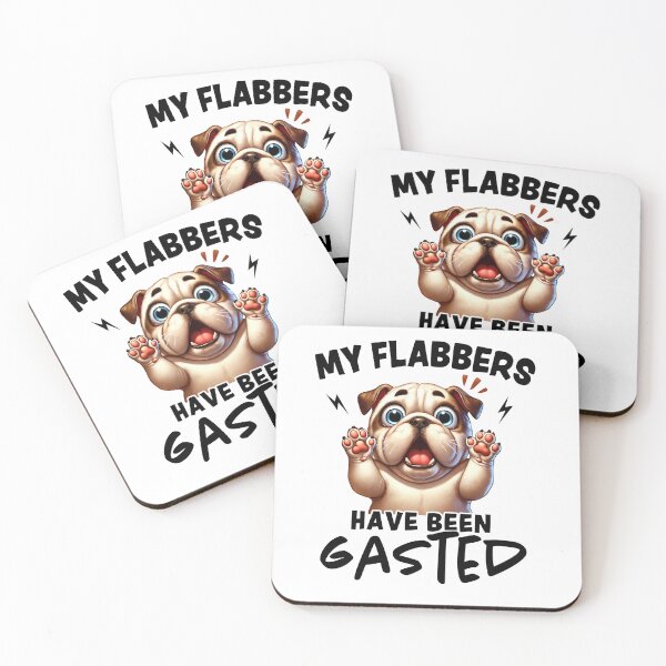 Item preview, My Flabbers Have Been Gasted – Happy Dog Reaction Art designed and sold by FashionableDesign.