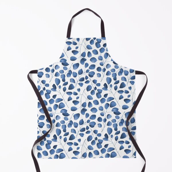 Item preview, Dancing Eucalyptus Leaves - Royal Blue designed and sold by thecolorbirdie.
