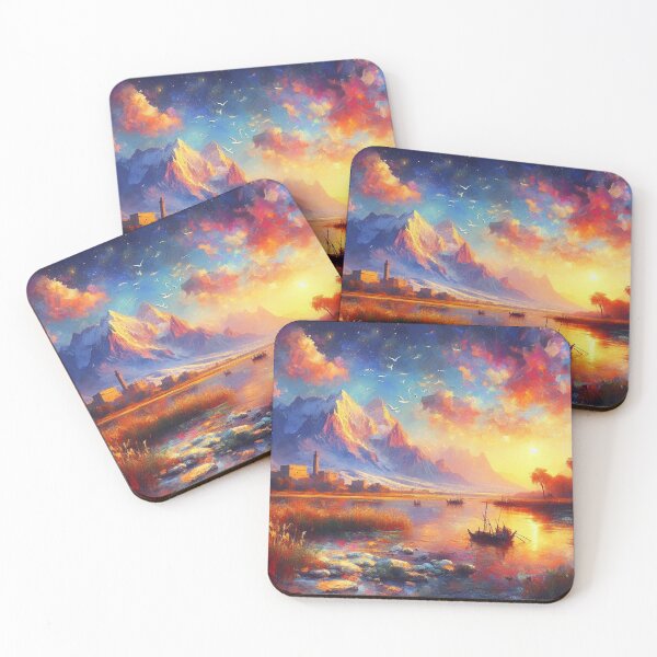 Item preview, Waves of Light – A Surreal Seaside Escape designed and sold by Okmanoo.