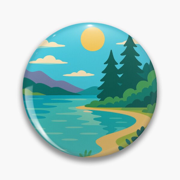 Item preview, Summer Lakeside Escape with Glowing Path designed and sold by MIArt Studio.