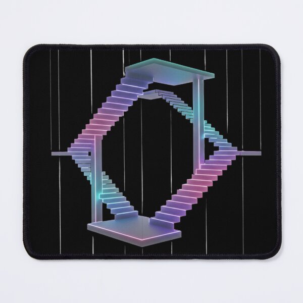 Item preview, Escher Stairs Infinity – Impossible Neon Geometry designed and sold by Tily360.