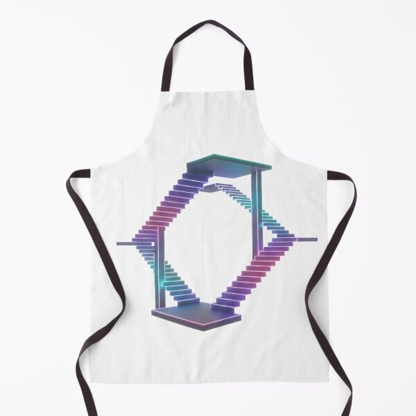 Item preview, Escher Stairs Infinity – Impossible Neon Geometry designed and sold by Tily360.