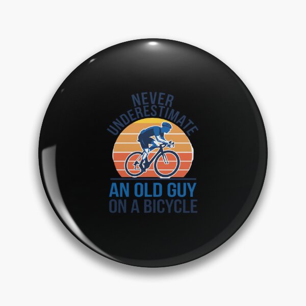 Item preview, Never Underestimate An Old Guy On A Bicycle Bicycling  designed and sold by SyntaxClaw.