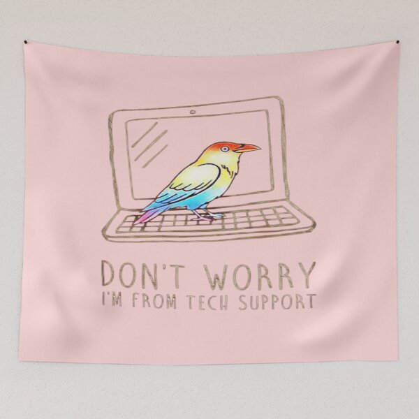 Item preview, I’m From Tech Support Rainbow Raven Laptop 02 designed and sold by creativerooney.