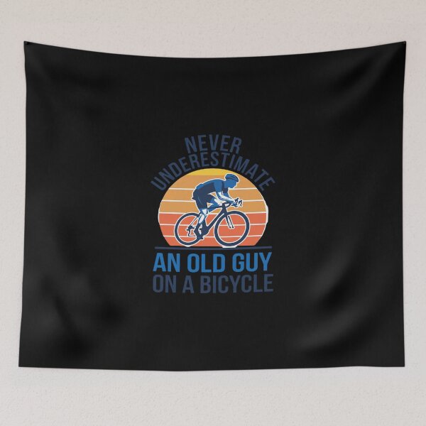 Item preview, Never Underestimate An Old Guy On A Bicycle Bicycling  designed and sold by SyntaxClaw.