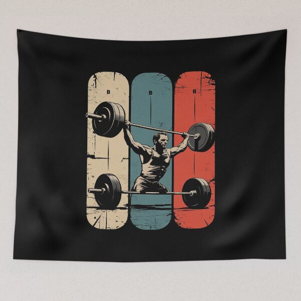 Item preview, Weightlifting Dad Daddy Silhouette Gym Father's Day  designed and sold by FadeOfThrone.
