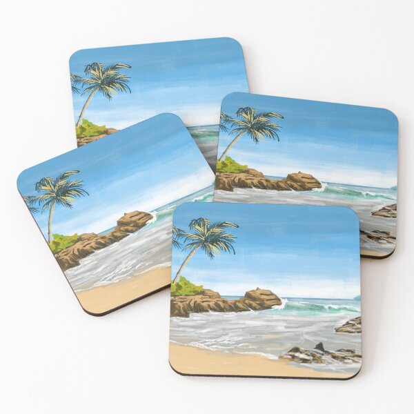 Item preview, Tranquil Tropics: Palm Shoreline Escape designed and sold by denip.