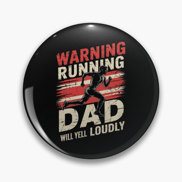 Item preview, Warning Running Dad Will Yell Loudly Father Jogging Running  designed and sold by MarryIsMonth.
