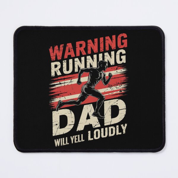 Item preview, Warning Running Dad Will Yell Loudly Father Jogging Running designed and sold by MarryIsMonth.