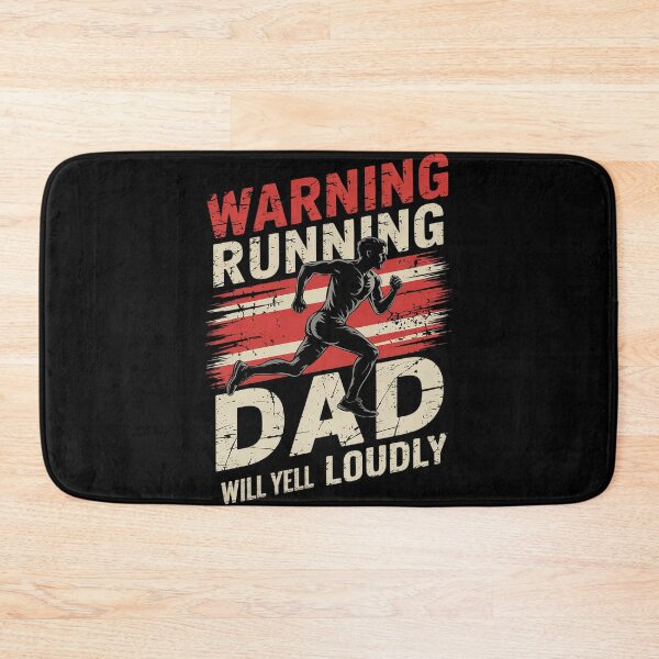 Item preview, Warning Running Dad Will Yell Loudly Father Jogging Running  designed and sold by MarryIsMonth.
