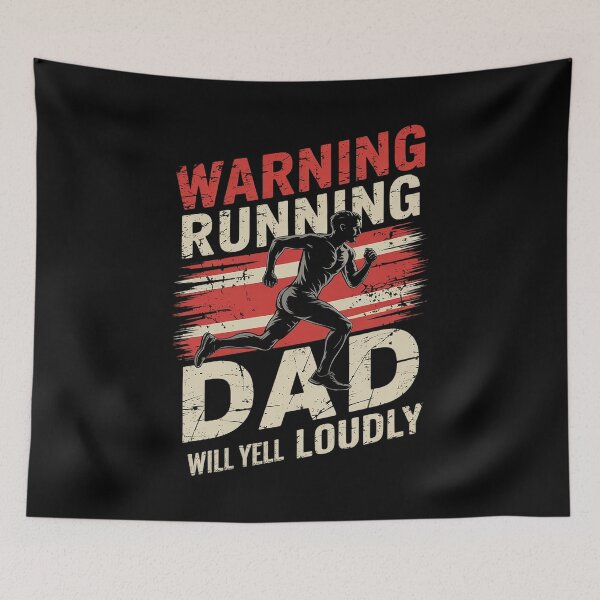 Item preview, Warning Running Dad Will Yell Loudly Father Jogging Running  designed and sold by MarryIsMonth.