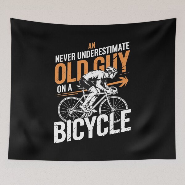 Item preview, Never Underestimate An Old Guy On A Bicycle Bike  designed and sold by AquaKiev.