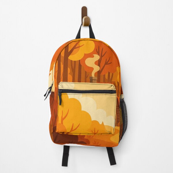 Item preview, Cozy Autumn Cabin in Glowing Forest designed and sold by MIArt Studio.