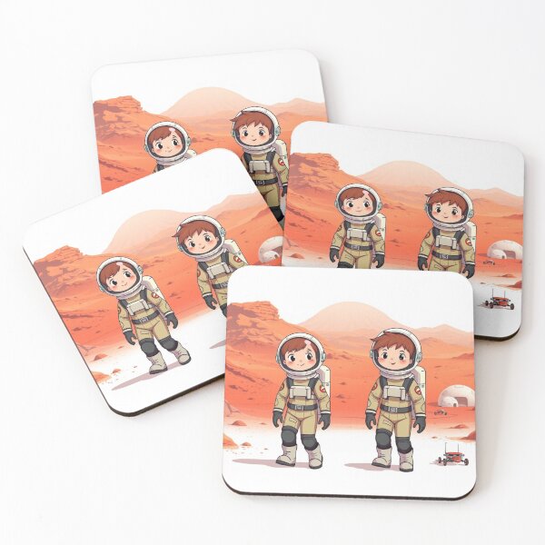 Item preview, Kids on Mars – Future Explorers Space Adventure Art designed and sold by HappySproutArt.