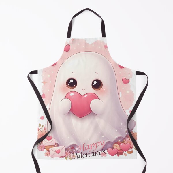 Item preview, Shy Ghost Holding Heart – Cute Valentine Love Illustration designed and sold by lavanya11.