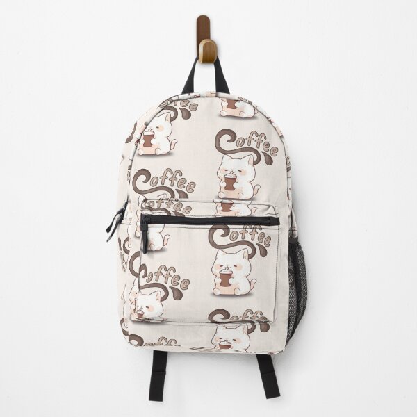 Item preview, Drawing of cute cat sipping coffee designed and sold by NivyasArtistry.