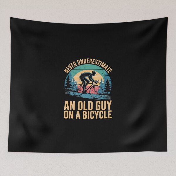 Item preview, Never Underestimate An Old Guy On A Bicycle Cycling  designed and sold by SyntaxClaw.
