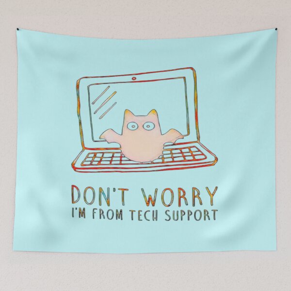 Item preview, Tech Support Bat Laptop – IT Support Meme 02 designed and sold by creativerooney.