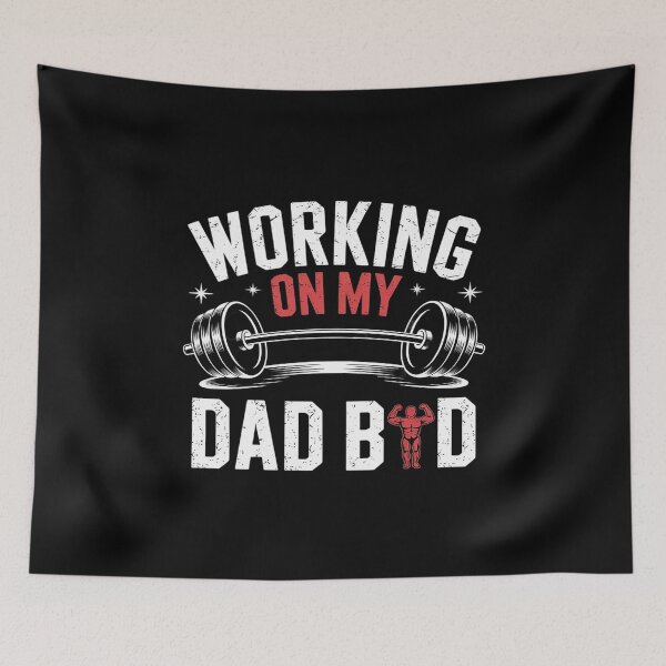 Item preview, Working on my dad bod - gym workout father's day  designed and sold by FadeOfThrone.
