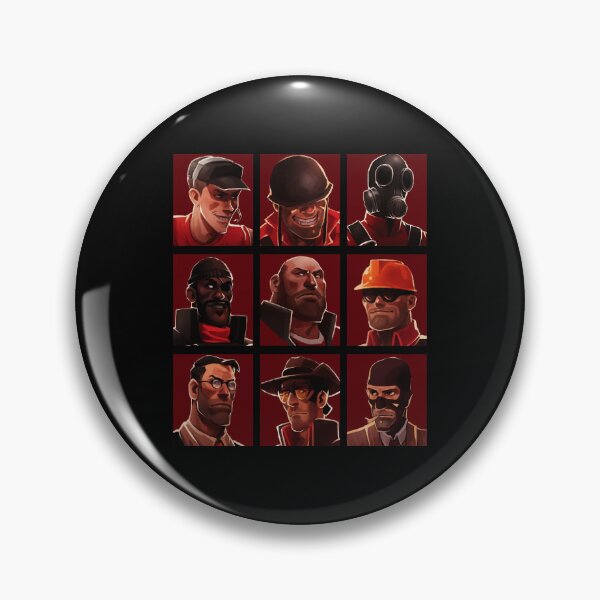 Item preview, Team Fortress 2 Red Team Character Grid designed and sold by animefan1368.