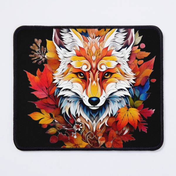 Item preview, Fantasy Fox Wildlife Stylized Design With Colorful Leaves  designed and sold by DEC02.