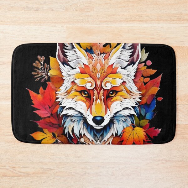 Item preview, Fantasy Fox Wildlife Stylized Design With Colorful Leaves  designed and sold by DEC02.
