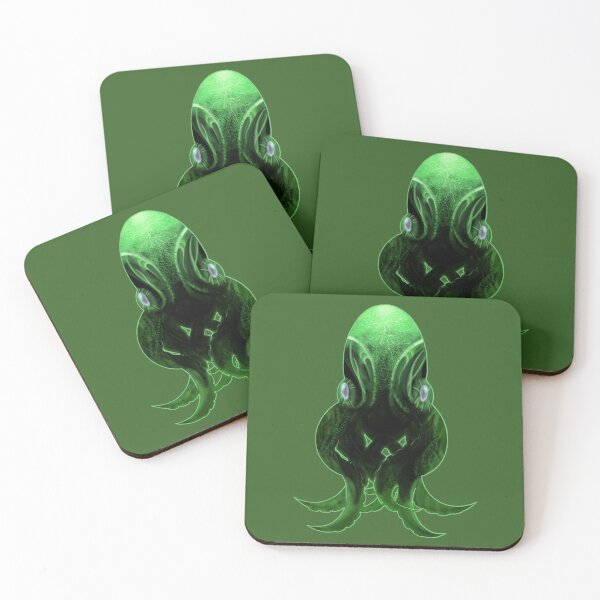 Item preview, Green Octopus, hand drawn painting picture designed and sold by AK-Hevonen.