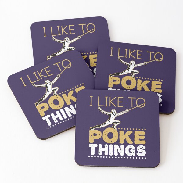 Item preview, I Like to Poke Things Funny Fencing Fencer designed and sold by jaygo.