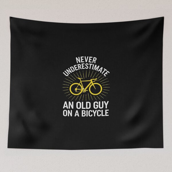 Item preview, Never Underestimate An Old Guy On A Bicycle Cycling 0  designed and sold by SyntaxClaw.