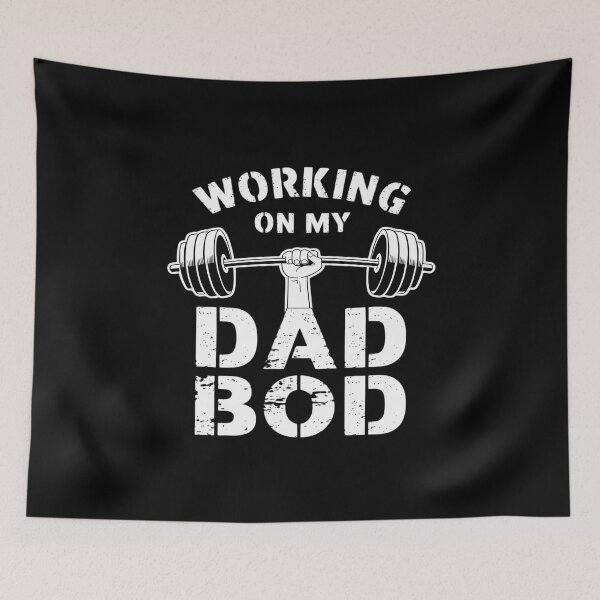 Item preview, Working On My Dad Bod Fathers Day Gym  designed and sold by MarryIsMonth.