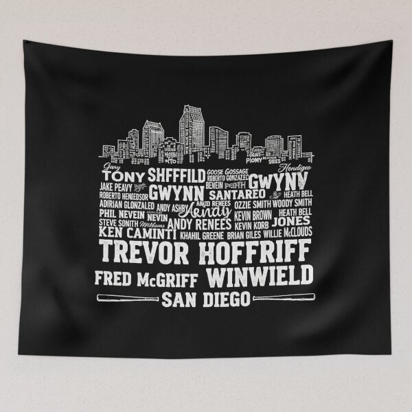Item preview, San Diego Baseball Team All Time Legends City Skyline  designed and sold by Diosaurrr123.