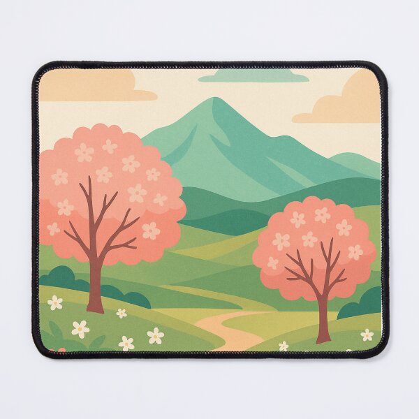 Item preview, Spring Blossom Valley with Glowing Trees designed and sold by MIArt Studio.