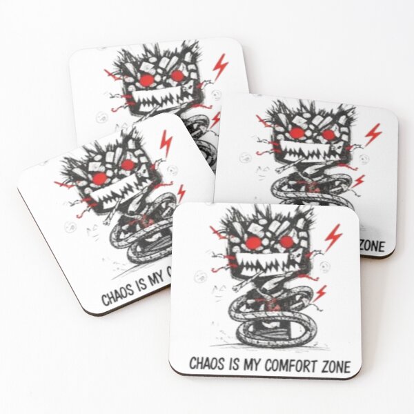 Aperçu de l'œuvre Le chaos est ma zone de confort - Doodle Art créée et vendue par Maad Store.
