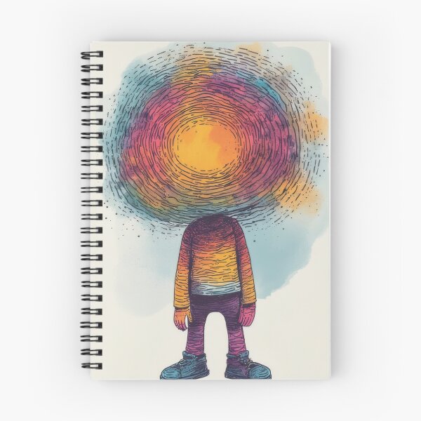 Item preview, Head in the clouds, swirling colors designed and sold by Mianku | Für das Leben.
