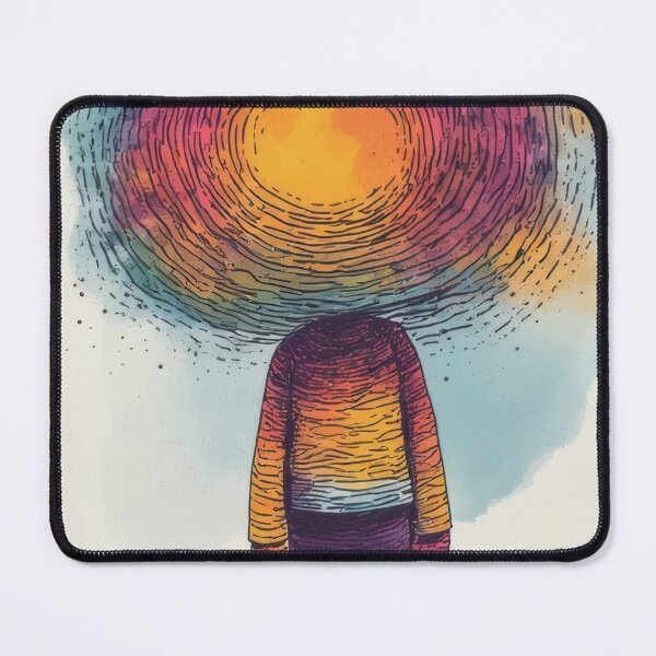 Item preview, Head in the clouds, swirling colors designed and sold by Mianku | Für das Leben.