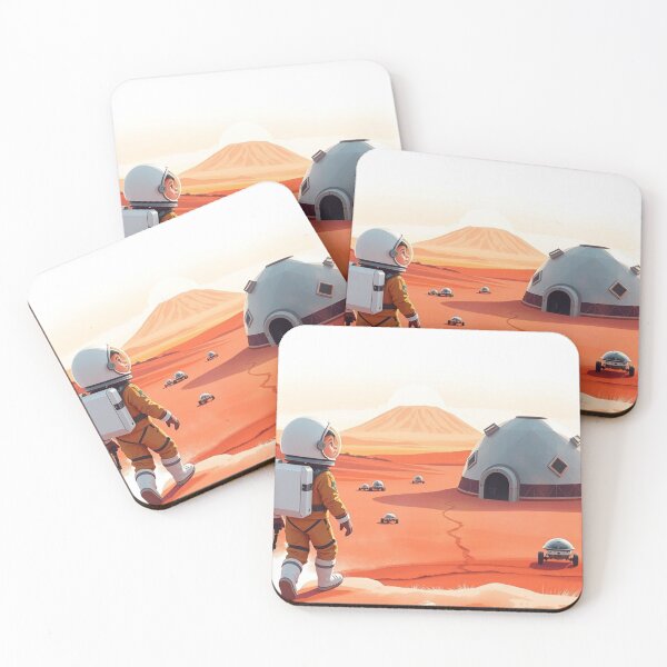 Item preview, Mars Mission Kids – Minimal  Space Illustration designed and sold by HappySproutArt.