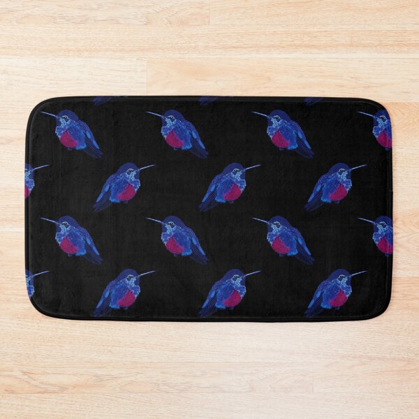 Item preview, Pink Belly Hummingbird-Black designed and sold by deblevart.