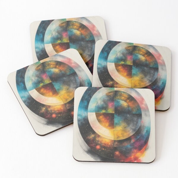 Item preview, Cosmic color circles in abstract watercolor style designed and sold by Mianku | Für das Leben.