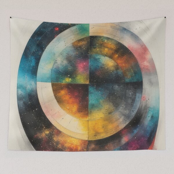 Item preview, Cosmic color circles in abstract watercolor style designed and sold by Mianku | Für das Leben.