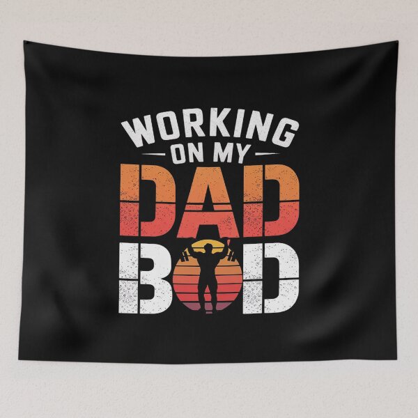 Item preview, Working On My Dad Bod Weightlifting Fitness Gym Fathers Day  designed and sold by FadeOfThrone.