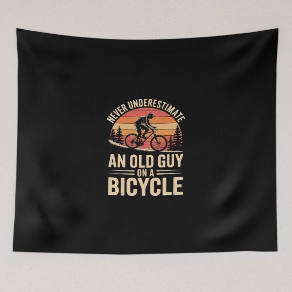 Item preview, Never Underestimate An Old Guy On A Bicycle Cycling 7  designed and sold by SyntaxClaw.