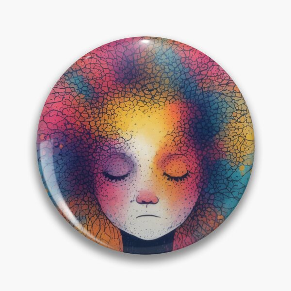 Item preview, Colorful thoughts of a melancholic figure designed and sold by Mianku | Für das Leben.